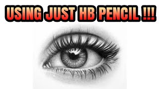 How to draw Realistic Eye using HB pencil [upl. by Asen115]