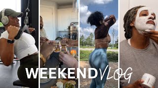 WEEKEND VLOG  GYM WORKOUTS  HOT GIRL WALK DYING MY HAIR  MORNING ROUTINE [upl. by Etteiluj702]