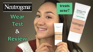 Neutrogena CLEAR COVERAGE CC CREAM  Full Day Wear Test amp Review [upl. by Artemahs]