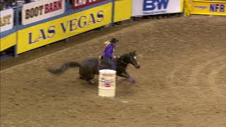 Amberleigh Moore  Rd4 winner Wrangler NFR [upl. by Onirotciv]