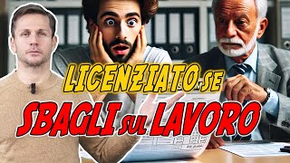 Si può LICENZIARE un DIPENDENTE che sbaglia  Avv Angelo Greco [upl. by Eseneg]