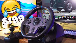 The Crapiest Wheel Ever PXN V9 steering wheel review [upl. by Potter]