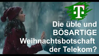 Satanische und tiefstaatliche Weihnachtswerbung der Telekom Flache Erde [upl. by Sander]