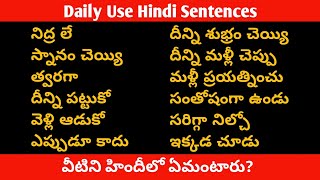 Daily Use Hindi Sentences  Learn Useful Hindi Sentences  Hindi Speaking Practice [upl. by Aikemehs461]