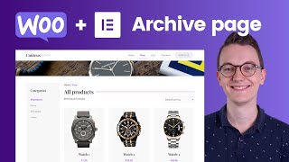 How to create a Product grid  Archive page with Categories  Elementor Woocommerce [upl. by Akiram256]