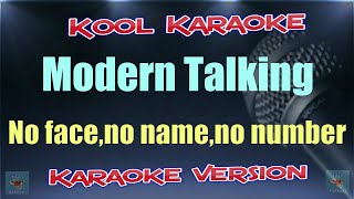 Modern Talking  No face no name no number karaoke version VT [upl. by Decato]