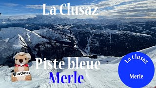 La Clusaz  Piste bleue Merle [upl. by Annaig]