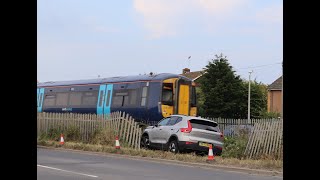 Car crashes through fence and comes to rest feet from live railway on the Isle of Sheppey [upl. by Acul849]