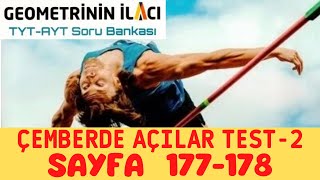 Geometrinin İlacı Soru BankasıÇEMBERDE AÇI TEST1 SAYFA 177178 [upl. by Aitas]