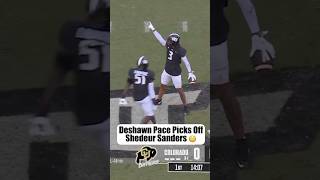 Deshawn Pace Picks Off Shedeur Sanders 👀 On First Drive  Colorado vs UCF [upl. by Araccat]