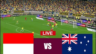 Indonesia vs Australia LANGSUNG  live streaming  video game simulation [upl. by Aimac]