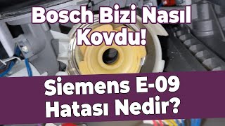 Siemens Bosch Bulaşık Makinası E 09 Arızası ve Çözümü E09 Hatası Nedir Nasıl Tamir Edilir [upl. by Ellenid964]