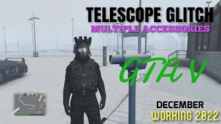 How To Do Telescope Glitch Equip Multiple Accessories in GTA 5 [upl. by Aloiv]