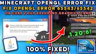 How to Fix Minecraft Java OpenGL Error 117 on ANY Low End PC [upl. by Branen]