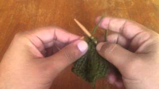 How to Knit the Center Double Decrease cdd [upl. by Bartel]