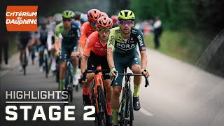 Critérium du Dauphiné 2024 Stage 2  EXTENDED HIGHLIGHTS  632024  Cycling on NBC Sports [upl. by Abdel]