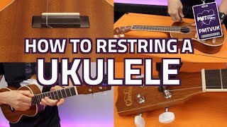 How To Restring A Ukulele  Beginners Guide To Replacing Uke Strings [upl. by Honoria]