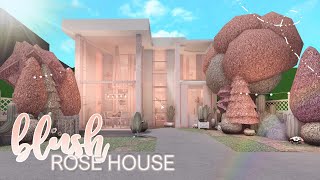 BLOXBURG blush rose house 65k l tour  speedbuild ♡ [upl. by Kletter29]