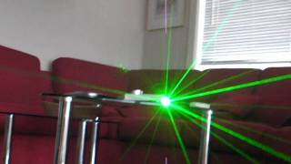 Green Laser and a Diffraction Grating [upl. by Labaw]