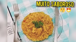 RISOTTO DE FRANGO NA PRESSÃO  Pronto em 13 minutos [upl. by Onig]