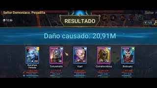 Raid Shadow Legends  Clan Boss inmortal 1 ManeaterNO Painkeeper PESADILLA UNM NM BRTUTAL [upl. by Eva57]