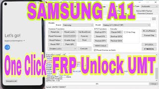 samsung A11 SM115F FRP by UMT DONGLE Done [upl. by Adnilym]