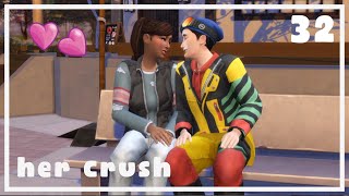 she runs into her crush  The Sims 4  Part 32 [upl. by Craw]