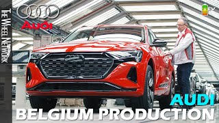 Audi Q8 etron Production in Belgium – Audi Brussels Plant EV Manufacturing [upl. by Enileme951]