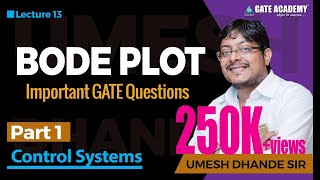 Bode Plot  Part 1  Important GATE Questions  Control Systems [upl. by Romina831]