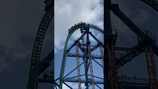 KingDa Ka  Strata Coaster  Six Flags Great Adventure  Roller Coaster  King  On  top [upl. by Sadinoel]