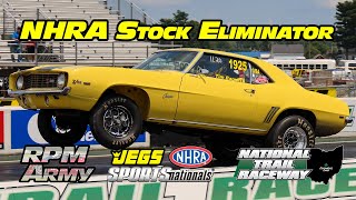 NHRA Stock Eliminator Drag Racing ELIMINATIONS JEGS SPORTSNationals [upl. by Nylrats178]