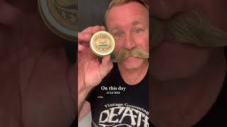 DeathGripWax Sudden death mustache wax bobandelliothismustache [upl. by Rhodes470]