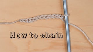 How to Crochet a Chain  Crochet for Beginners [upl. by Ennaecarg3]