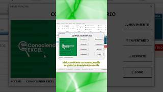 Control de inventarios en Excel automatizado controldeinventario [upl. by Toddie263]