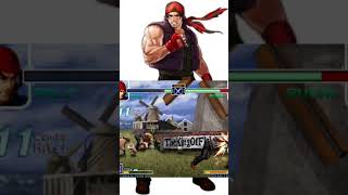 Ralf Jones combo kof ralfjones combobreaker kofcombos games combo kof2002 shorts [upl. by Hcurob]