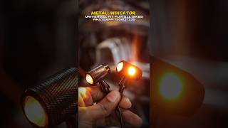 Metal indicator for all bikes‼️bike shorts viralvideo tretread travel metal led [upl. by Yniffit]