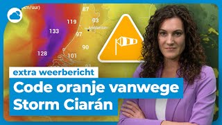 Storm Ciarán komt eraan dit kunnen we verwachten  Weerbericht Weerplaza [upl. by Naejeillib721]