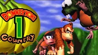 Lets Play Donkey Kong Country  Coop  Part 1 [upl. by Yrrot]