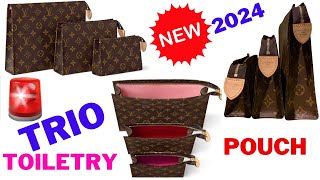 NEW LOUIS VUITTON TRIO TOILETRY POUCH 🚨 SOLD AS SET 🚨 [upl. by Devon17]