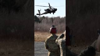 US Army conducting a refuelingarming mission for AH64 Apache during exercise Summit Strike 24 [upl. by Pine]