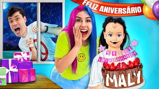 FIZEMOS o ANIVERSÁRIO da MALY Bolo explodiu [upl. by Canter]