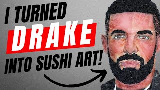 Elevating Sushi Art Transforming Drake into an Edible Masterpiece [upl. by Ylrebmic523]