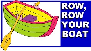 ROW ROW ROW YOUR BOAT  with Lyrics [upl. by Seymour]