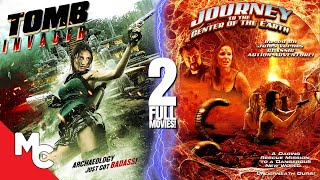 Tomb Invader  Journey To The Center Of The Earth  2 Full Movies  Action Adventure Double Feature [upl. by Ssalguod]