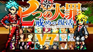 Nanatsu no Taizai V7  MUGEN PARA PC FRACO JOGO ATUALIZADO [upl. by Phaedra111]