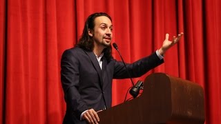 2016 Kennedy Prize  LinManuel Miranda Receives 2016 Kennedy Prize for Drama at Columbia University [upl. by Eizle]