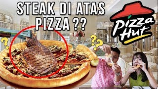 Pizza Paling Mewah Di PIZZA HUT  Pakai Daging Asli [upl. by Rodina]