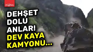 PERUDA DEV BİR KAYA KAMYONU SİLİP SÜPÜRDÜ  ULUSAL HABER [upl. by Pollard959]