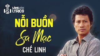 Nỗi Buồn Sa Mạc  Chế Linh [upl. by Allis705]