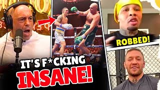 BoxingMMA World REACTIONS To Tyson Fury vs Oleksandr Usyk Fight [upl. by Arutek]